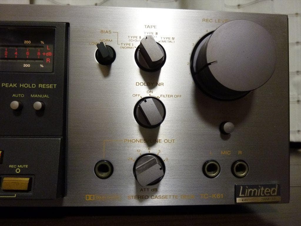 SONY ソニー カセットデッキ TC-K61 限定 修理済 全機能動作 美品