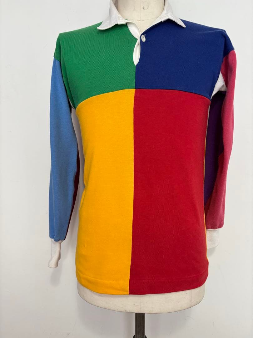 CANTERBURYカンターベリー　マルチカラー ラガーシャツ 長袖