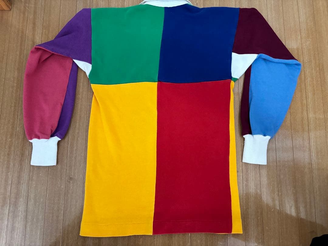 CANTERBURYカンターベリー　マルチカラー ラガーシャツ 長袖