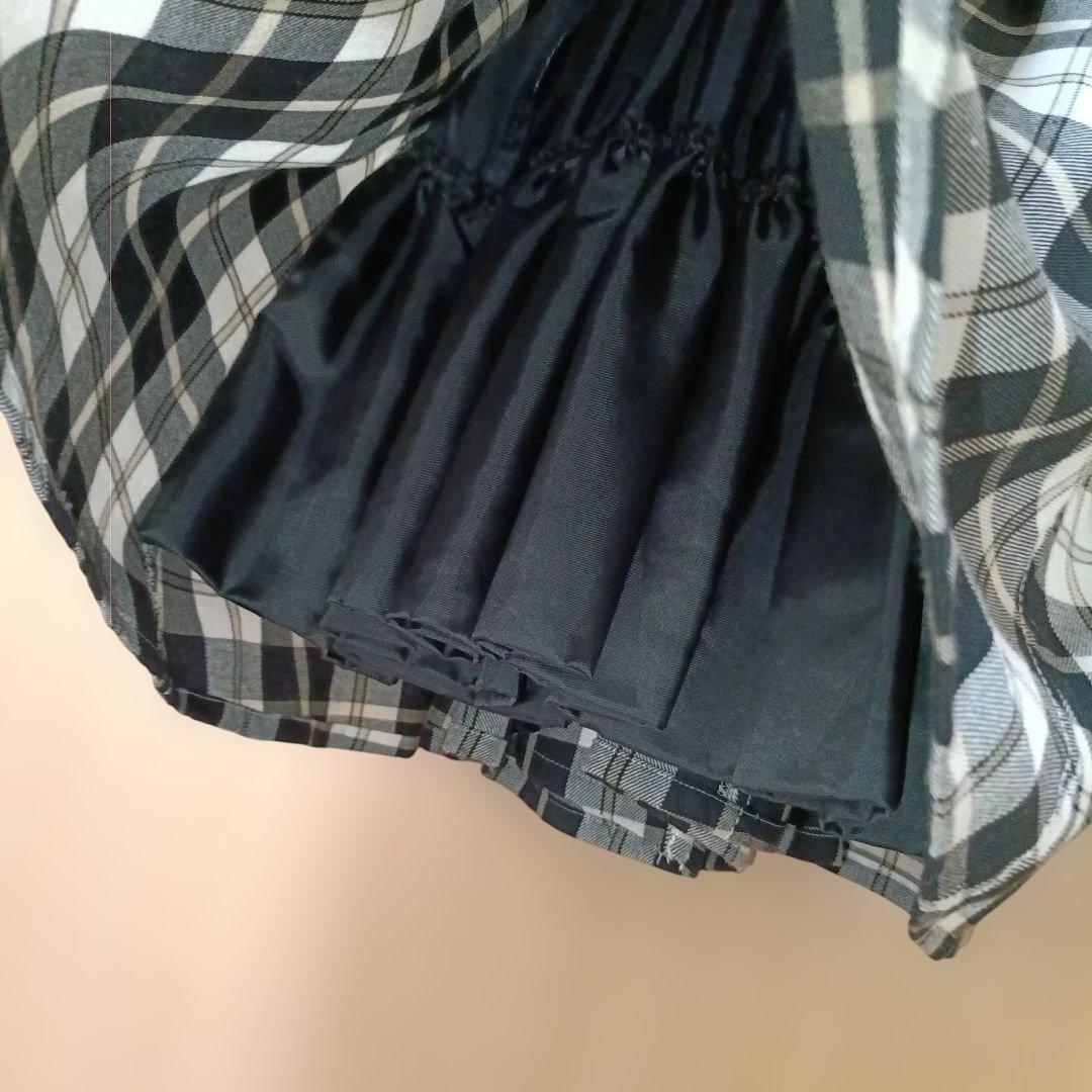 美品BURBERRY BLUE LABEL 刺繍ロゴワンピース　Aライン