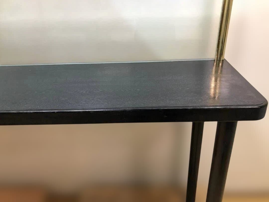 【送料無料】店舗什器 ハイカウンター テーブル ガラス間仕切り 251109