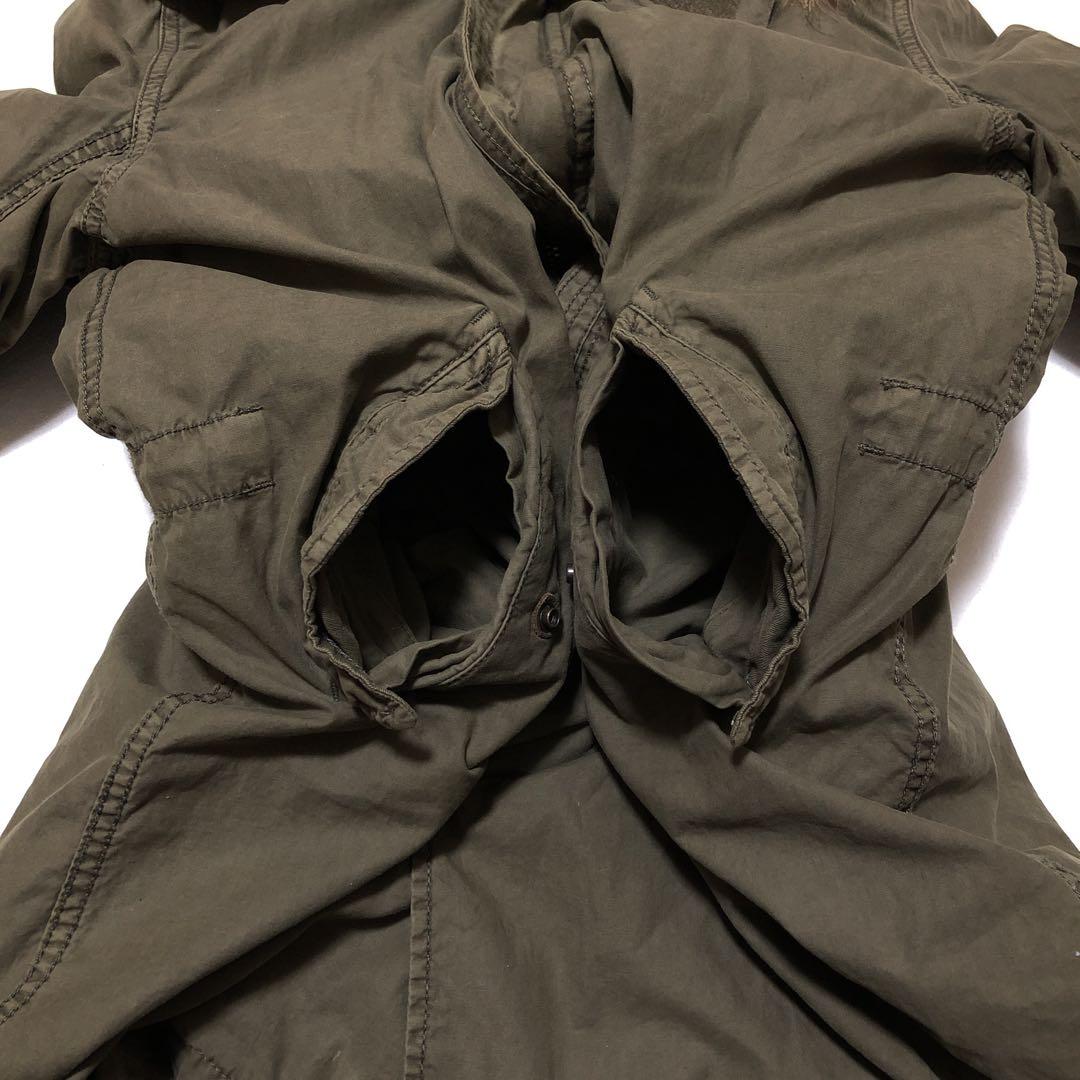 【ゴア】モッズコート ミリタリー キルトインナー ラクーンファー 脱着可能 良品