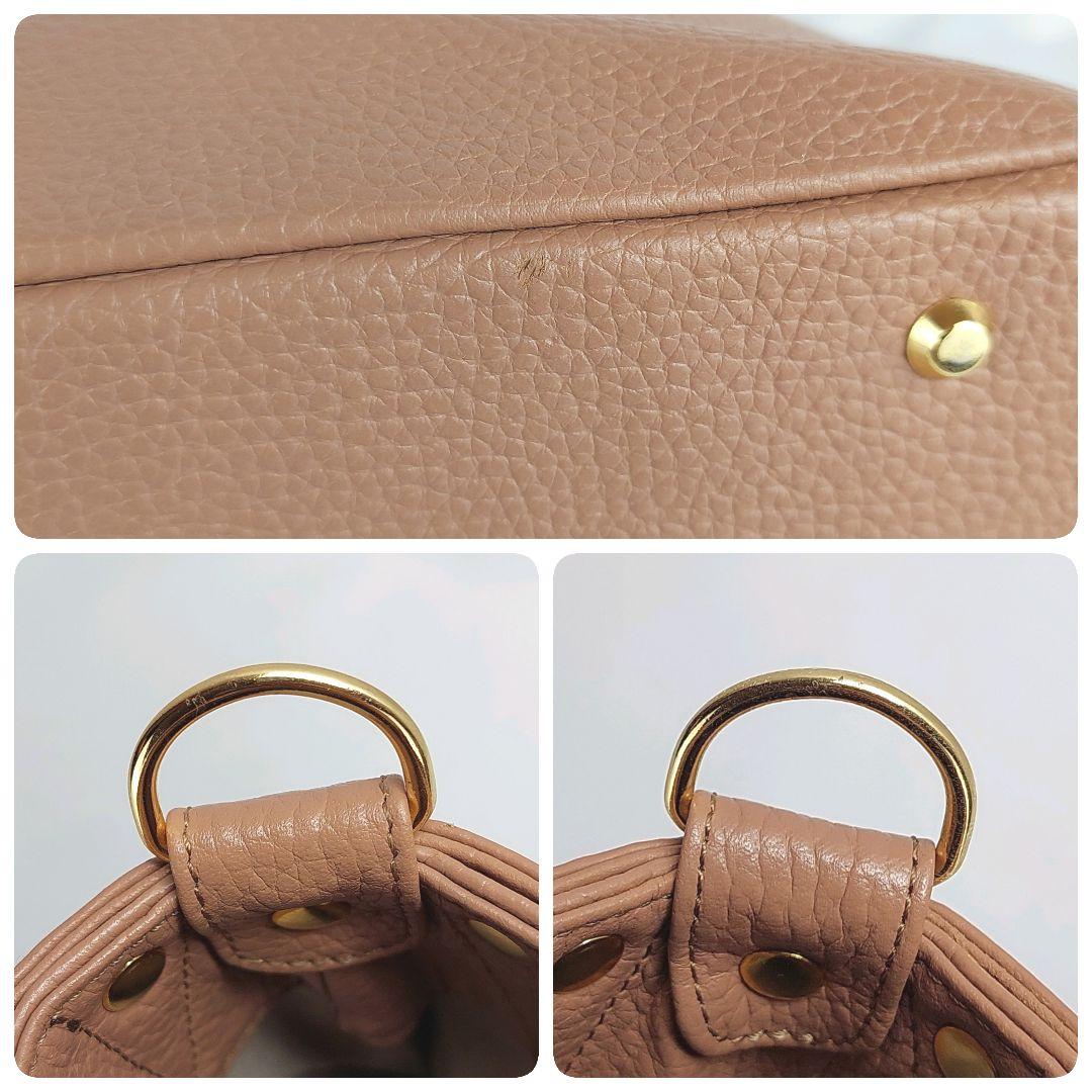 ATAO elvy アタオ エルヴィ2way ショルダーバッグ アーモンド