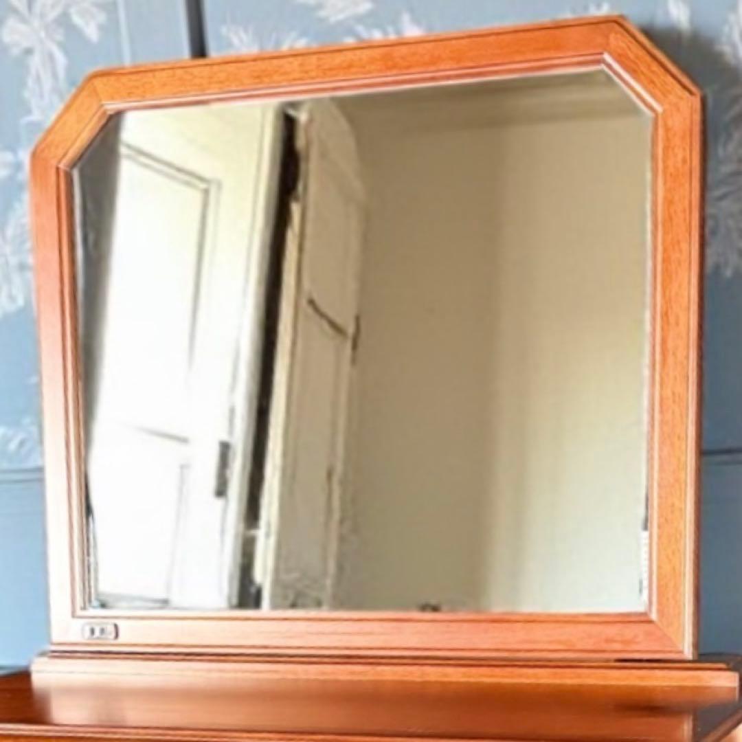 KZ006 マルニ木工　地中海　ドレッサー　椅子付　maruni 鏡台