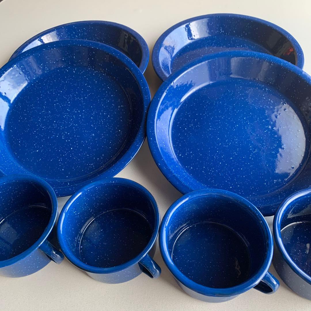 JOYLIFE 簡易ホーロー 11pcs未使用品 鍋フライパンポット皿マグ4人分