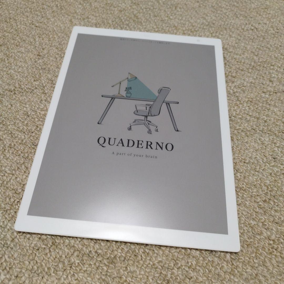 QUADERNO A4（Gen.3）クアデルノ　☆純正カバー付き☆