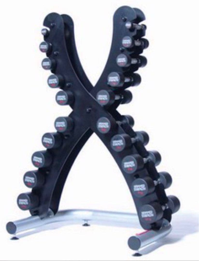 1〜10kgダンベルセット Xラック付(中古)