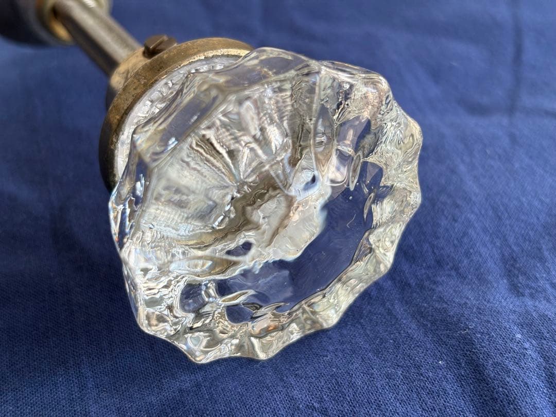 アンティーク　ガラスドアノブ