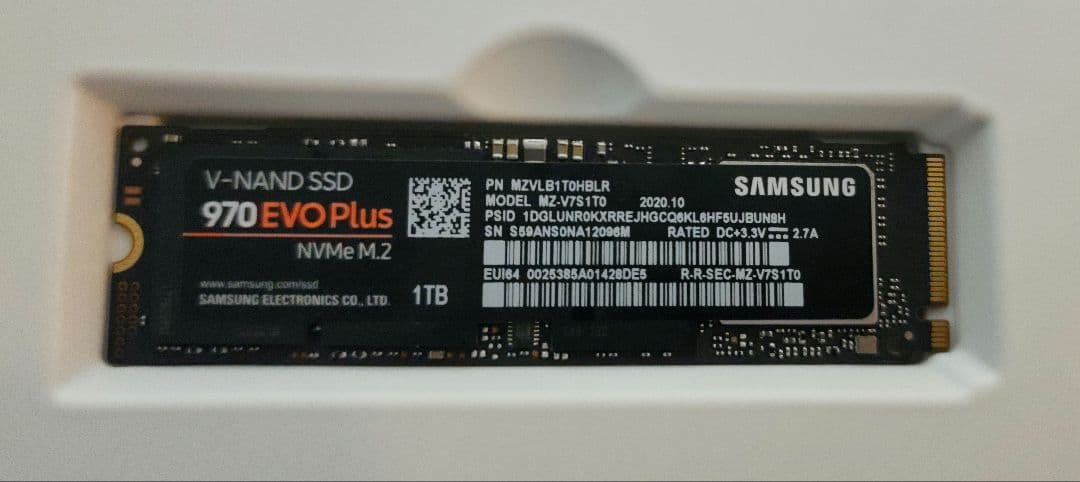 内蔵型SSD Samsung 970 EVO Plus 1TB M.2 NVMe SSD