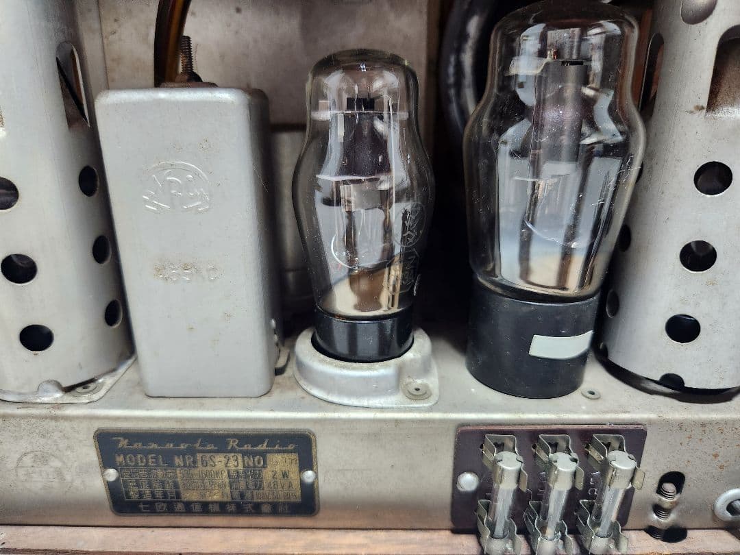 レトロ 真空管ラジオ 七欧通信機 6S-23 NANAOLA ジャンク 貴重