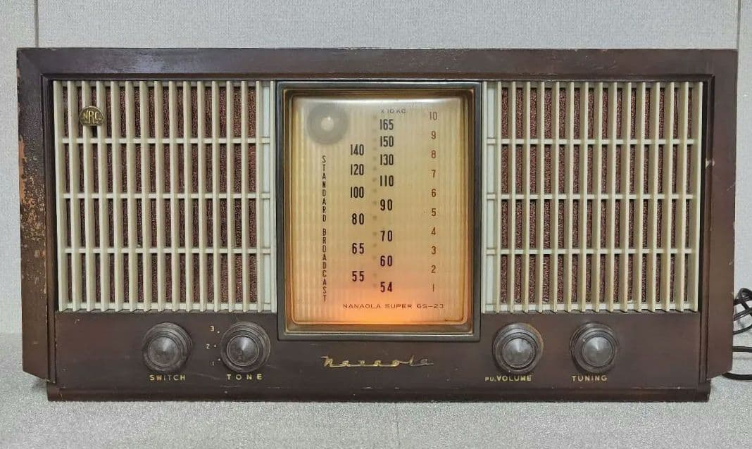 レトロ 真空管ラジオ 七欧通信機 6S-23 NANAOLA ジャンク 貴重