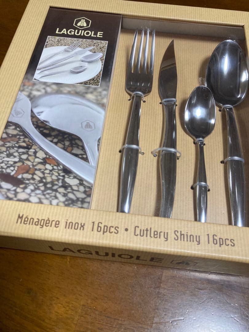 LAGUIOLE ラギオール/ステンレスカトラリーセット 16点
