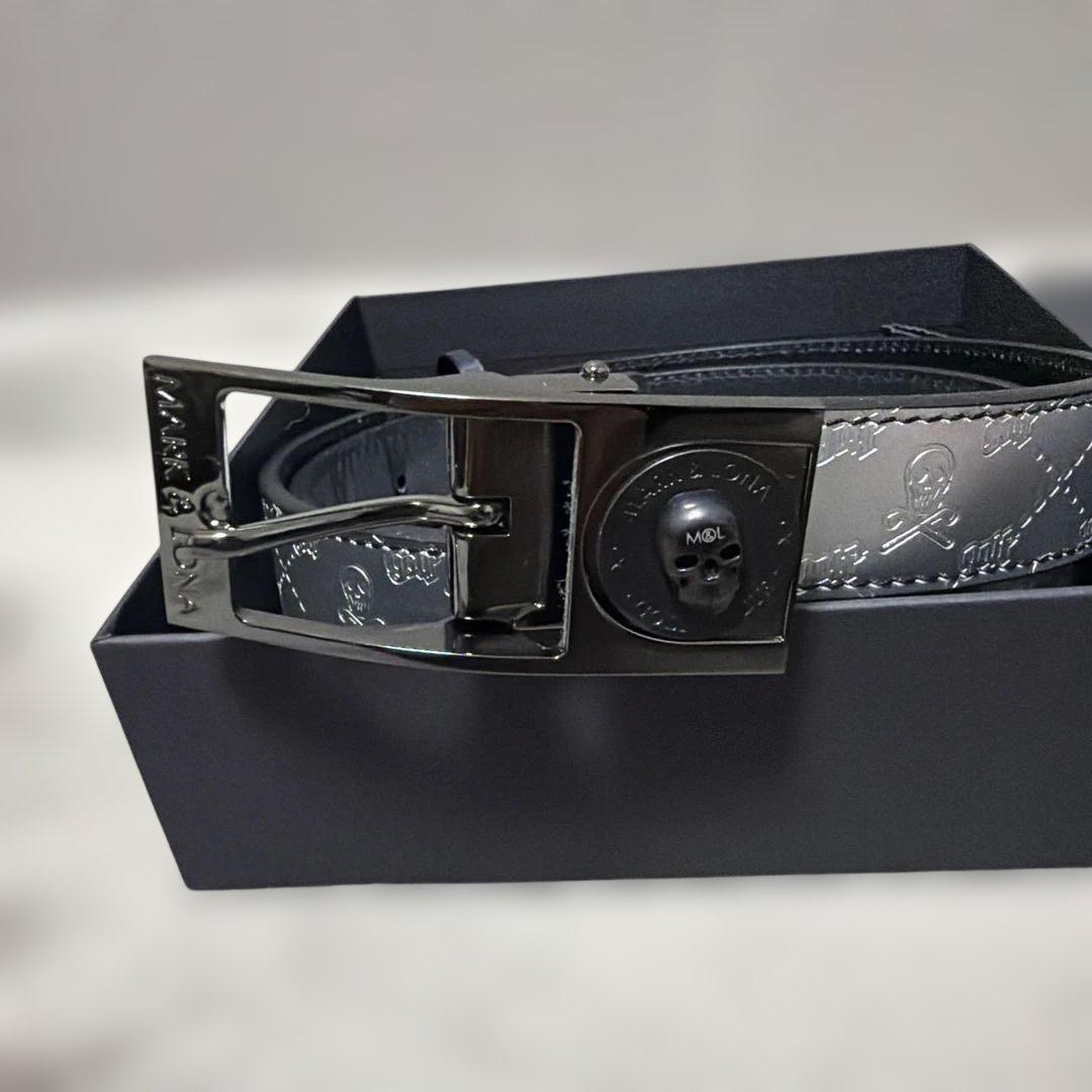 MARK&LONA マークアンドロナ　ベルト　Mサイズ　シルバー　未使用品