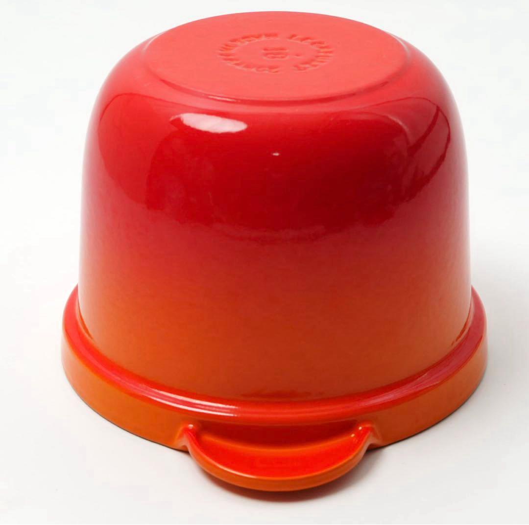 【美品】LE CREUSET　ココット エブリィ オレンジ 18cm