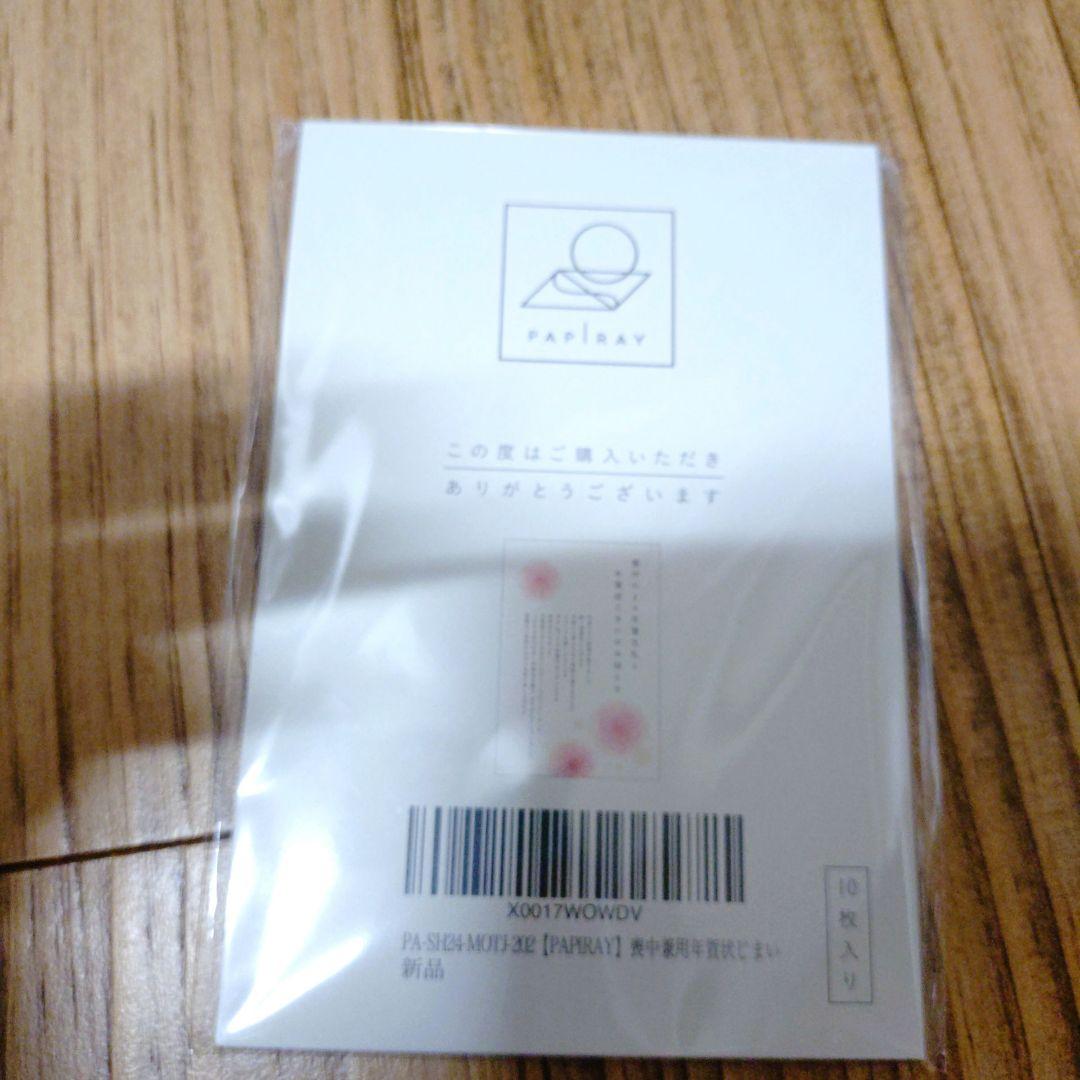 寒中見舞い（年賀状じまい文章）私製ハガキ 10枚入り【特選デザイナーズ】パピレイ