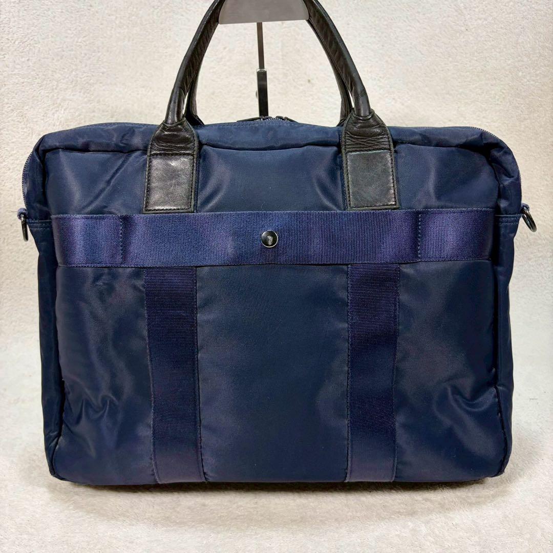 【美品✨】ポーター タイム 2WAYビジネスバッグ　ブリーフケース　ショルダー付