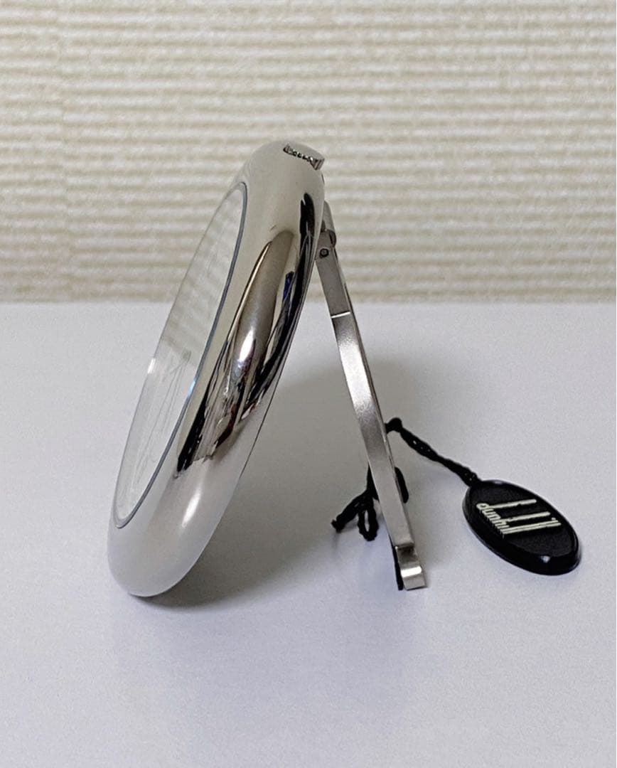希少 dunhill ダンヒル 置時計 05.01222 ラウンド クォーツ