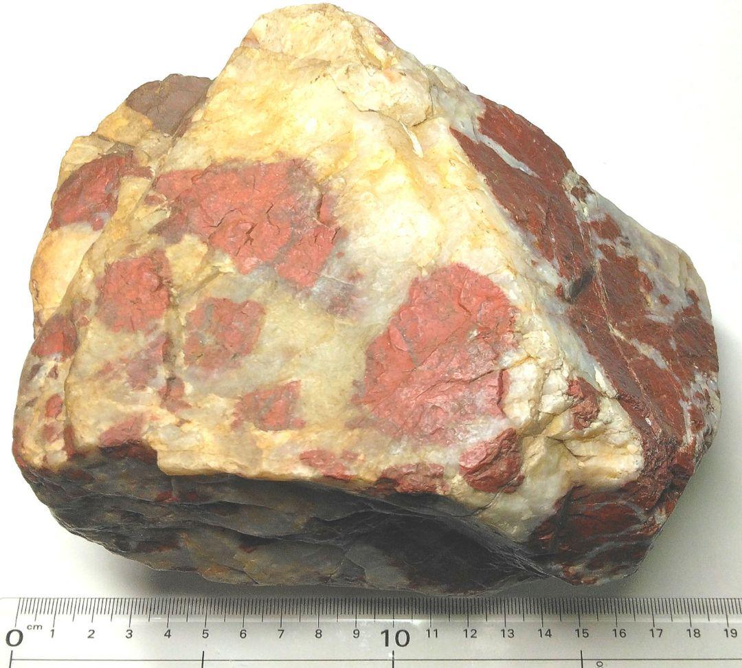 ジャスパー系 原石 2.7kg 天然石 鉱物標本 赤模様 インテリア