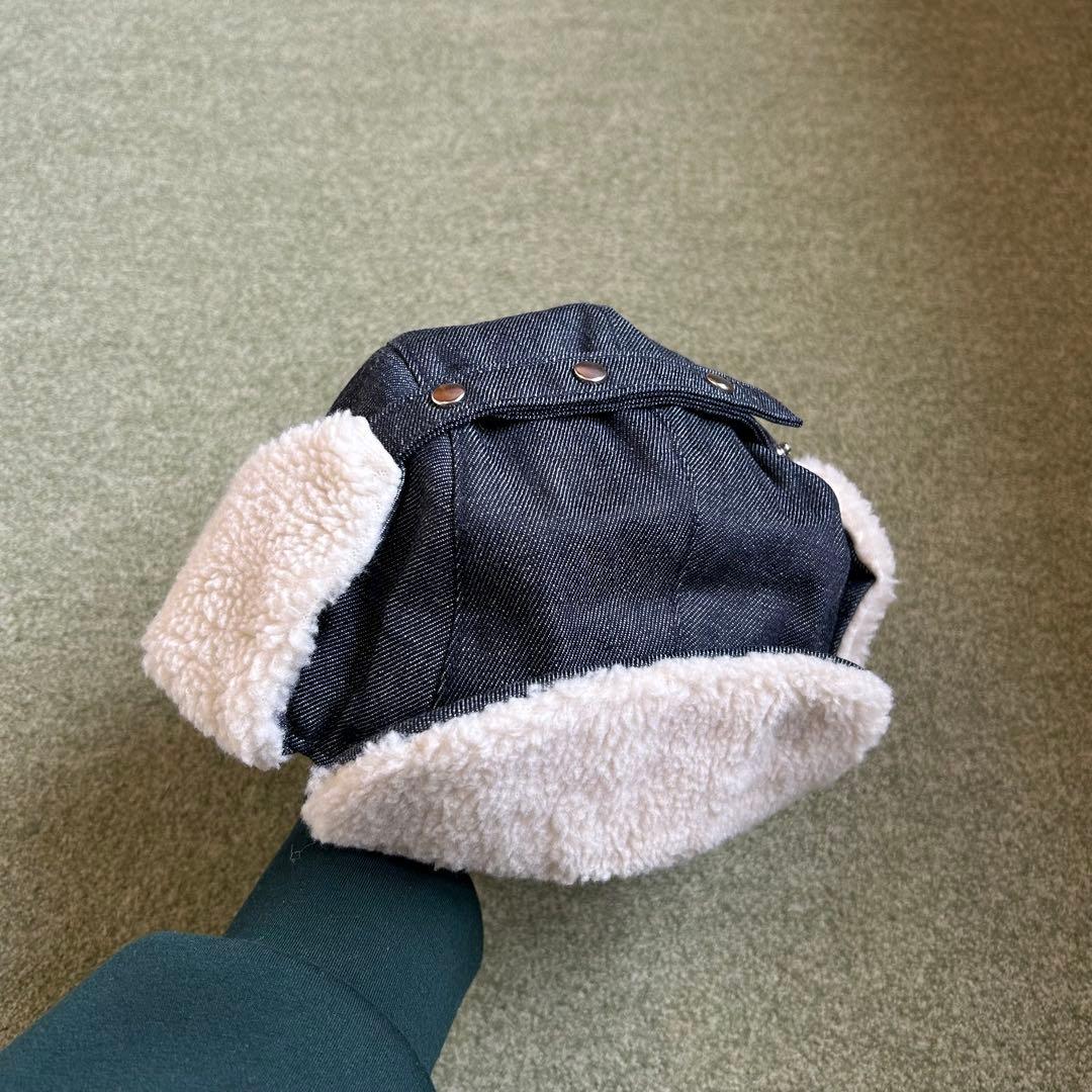 THE H.W.DOG&CO. フライトキャップ デニム製