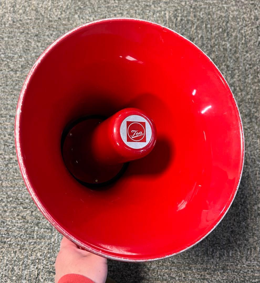 TOA 拡声器　トランジスタメガホン 赤　昭和レトロ