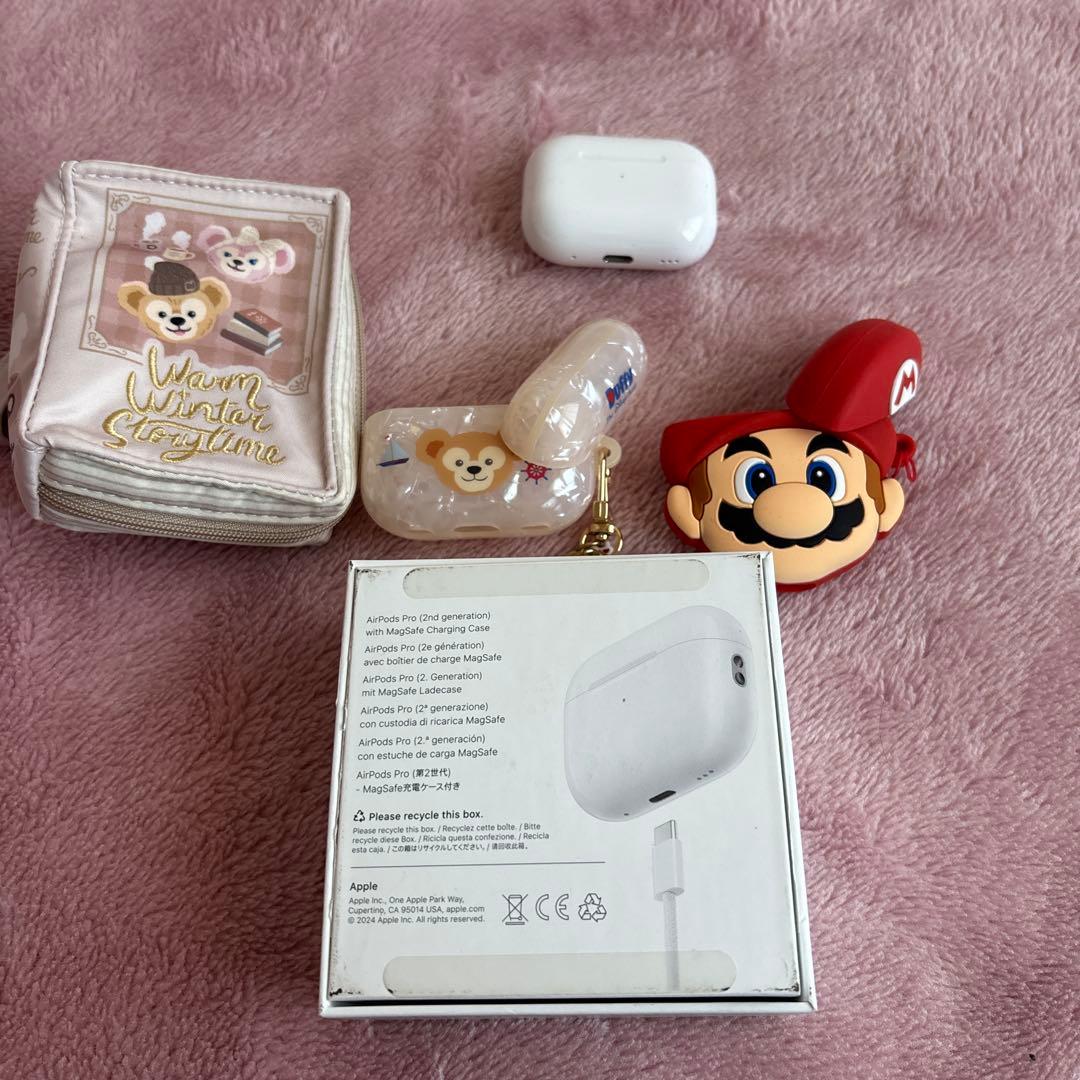 来週末までお値下げ❣️Apple AirPods Pro 2ケースカバー2個付き
