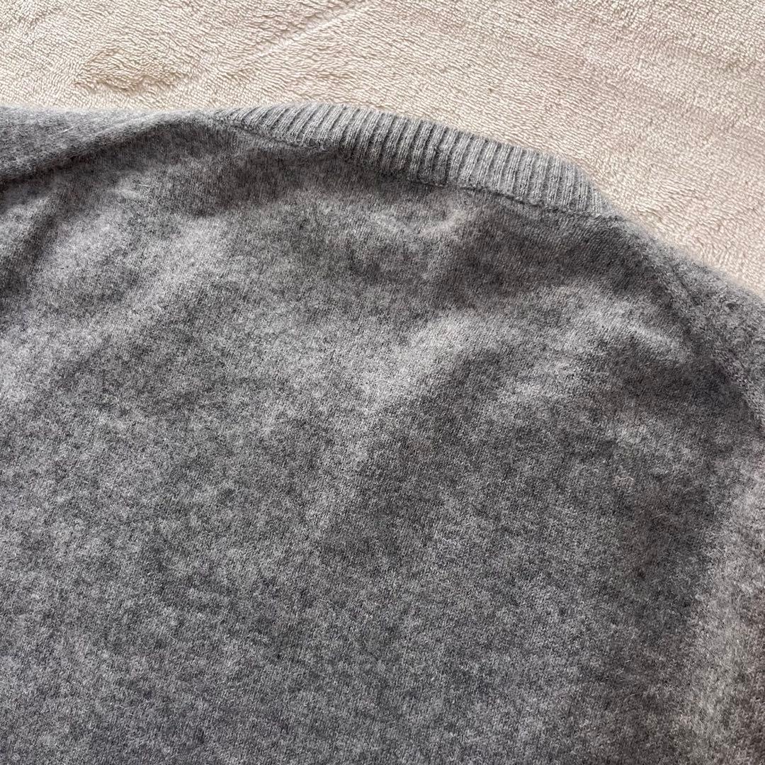 希少✨ブルネロクチネリ　カシミヤ100 クルーネックセーター エルボーパッチ