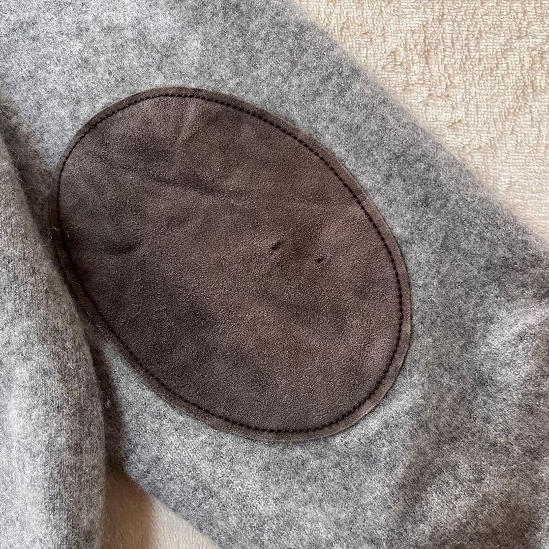 希少✨ブルネロクチネリ　カシミヤ100 クルーネックセーター エルボーパッチ