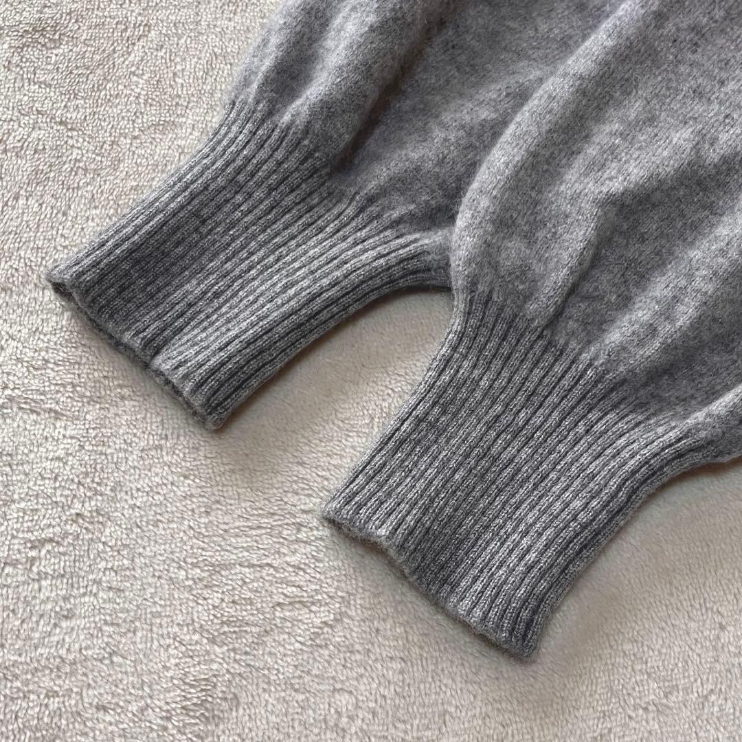 希少✨ブルネロクチネリ　カシミヤ100 クルーネックセーター エルボーパッチ