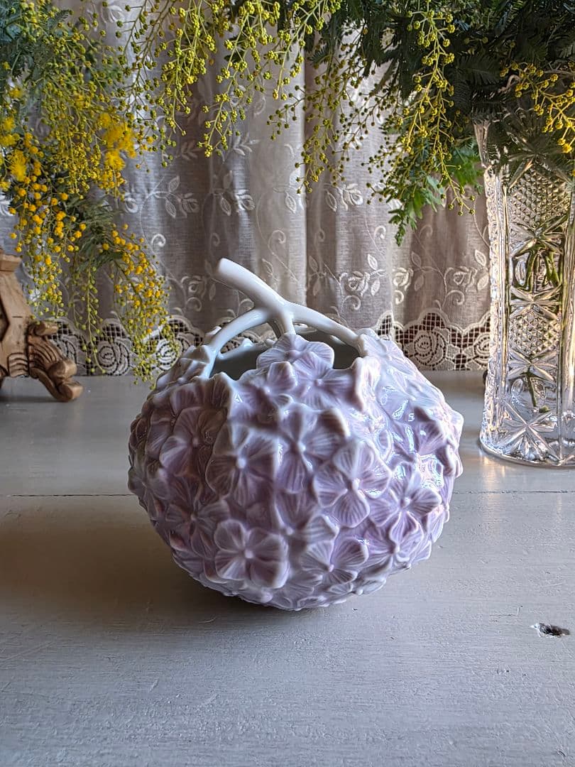   ロイヤルコペンハーゲン 花器　ライラック色