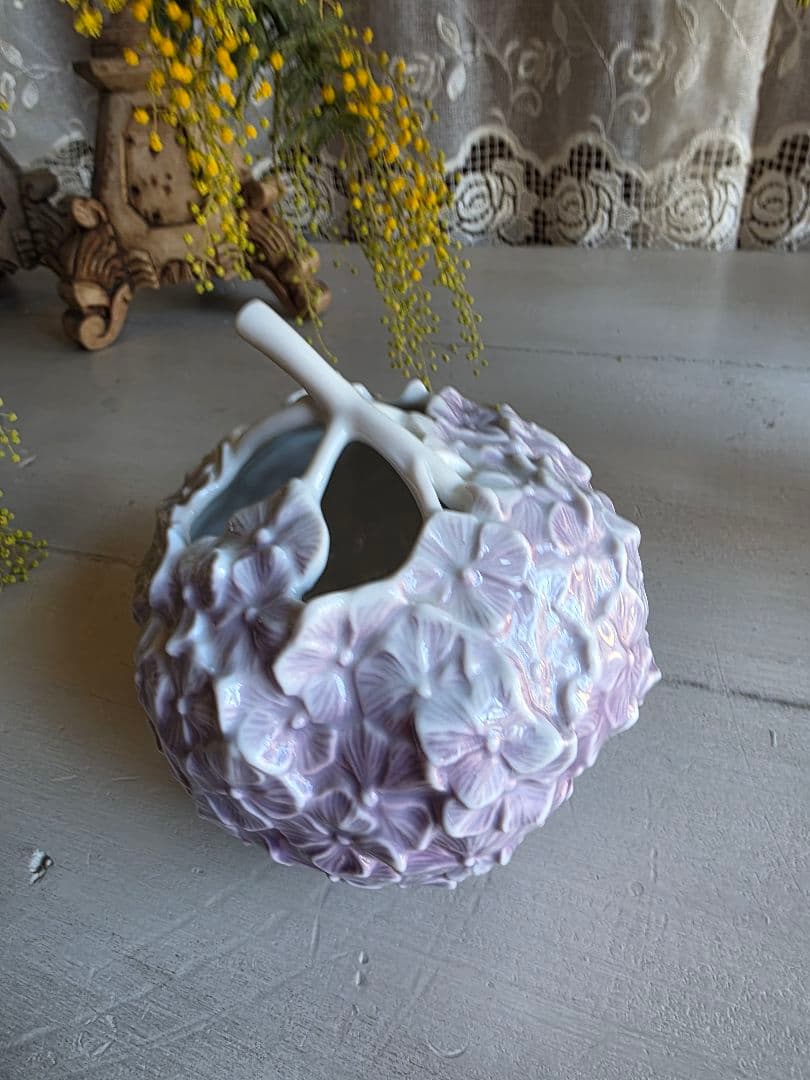   ロイヤルコペンハーゲン 花器　ライラック色