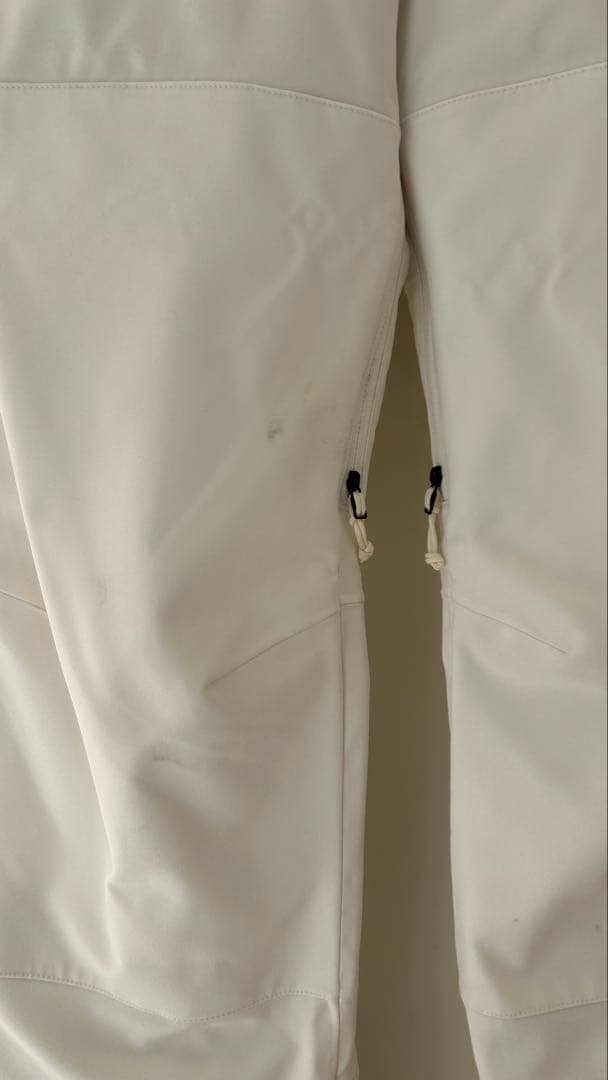 バートン　Burton ホワイト スノーボードオーバーオール　ビブパンツ