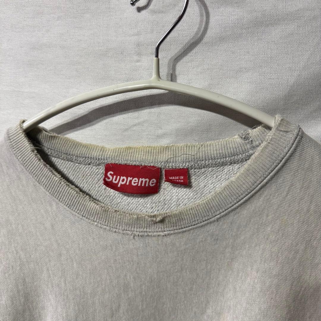 初期 old Supreme ボックスロゴ クルーネック スウェット