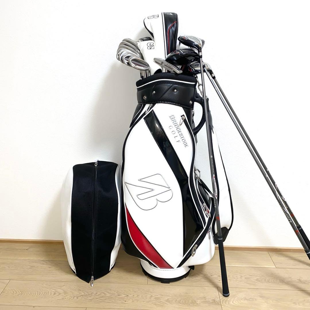 お得ブリヂストンBG-100メンズ用ゴルフクラブフルセット初心者キャディバッグ付