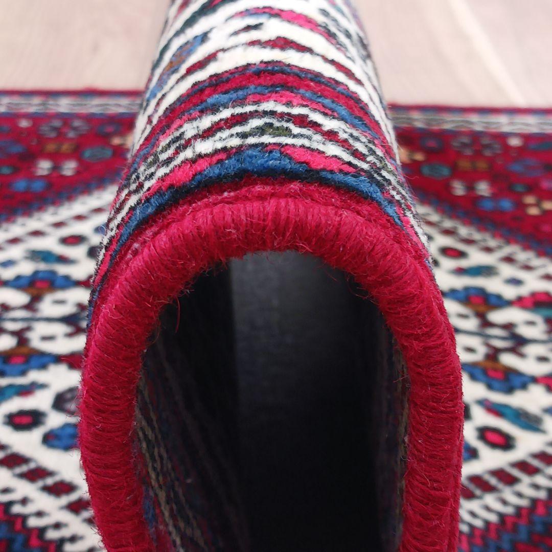 Y1726 ペルシャ絨毯 イラン ウール 手織り105×68㎝ マット