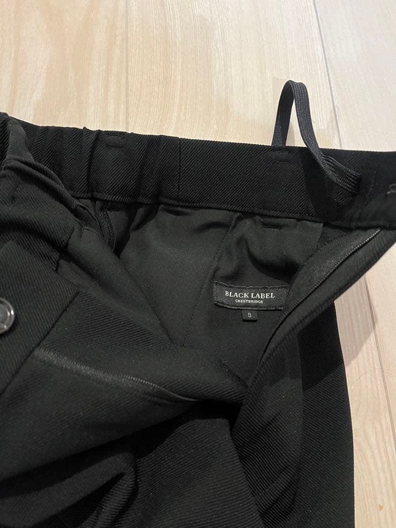 BLACK LABEL シャドーチェックニットとワイドパンツのセット