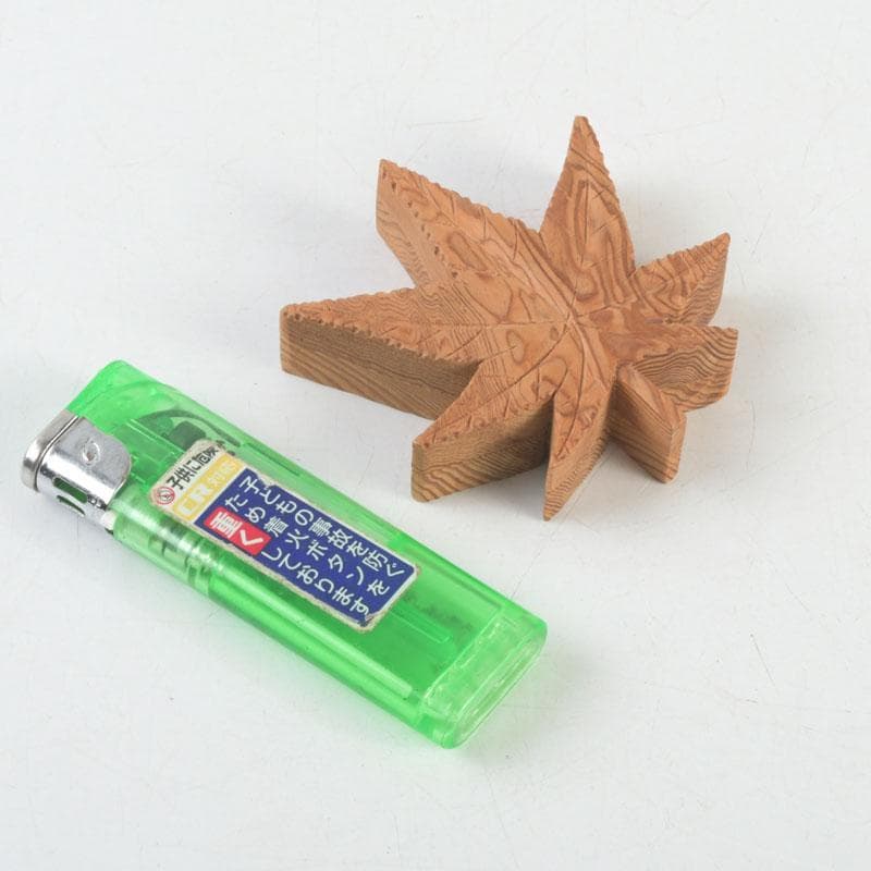 茶道具　石津外記作　屋久杉　内金溜　楓香合　共箱　V　9276