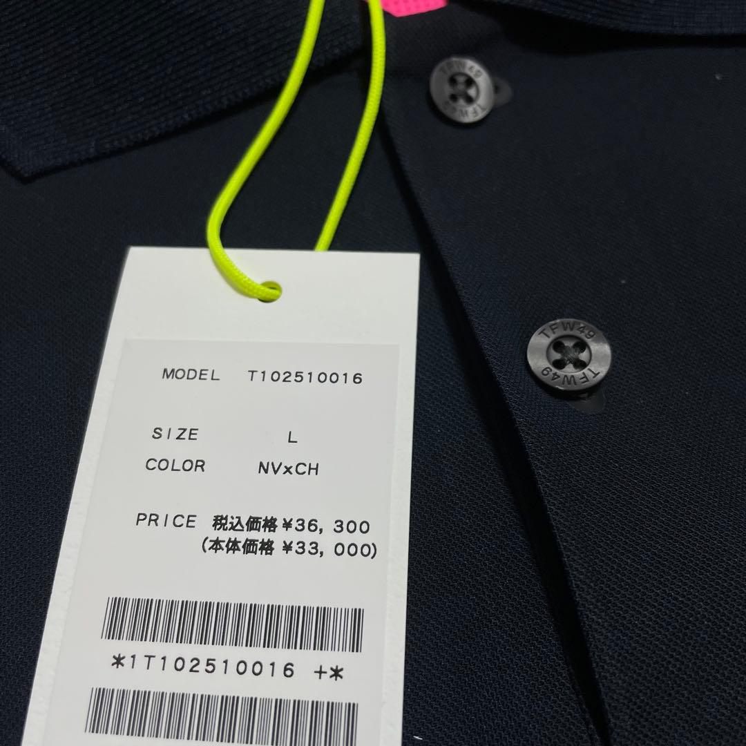 定価3.6万　新品未使用　TFW49 ポロシャツ　ネイビー　L ゴルフ