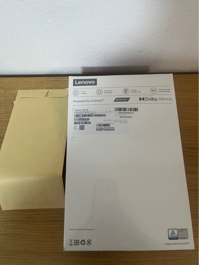LENOVO TAB M9 TB310XU ZAC50029 新品未使用未開封