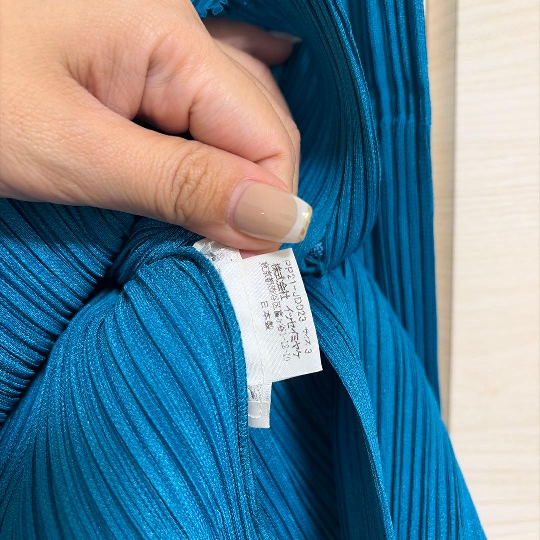 プリーツプリーズ　オリエンタル　モード　マオカラー　トップス　希少デザイン