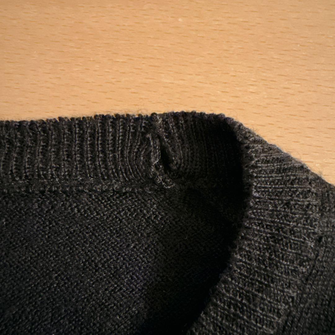 【逸品】ジョンスメドレー ハイゲージエクストラファインウールニット 黒/英国M