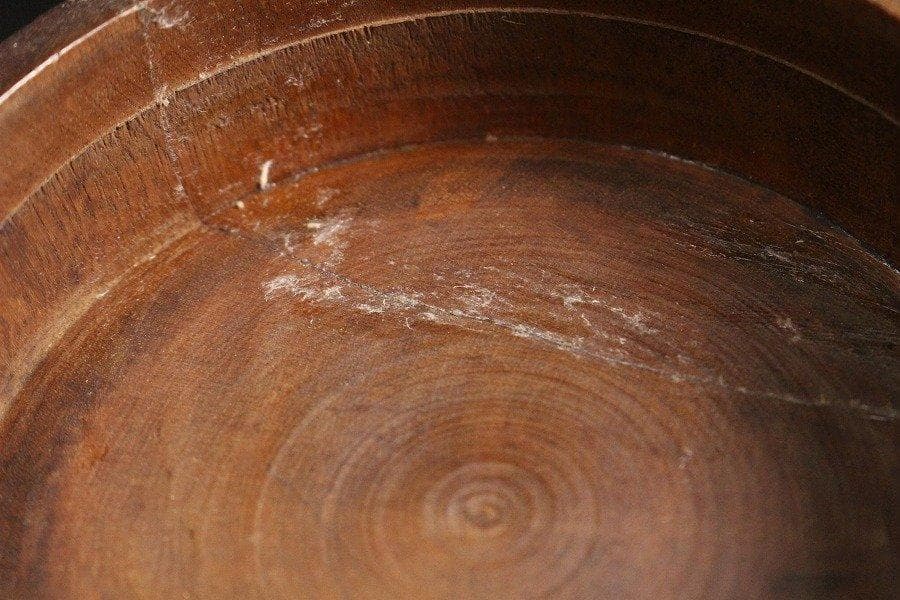 中国美術 唐木 刻題詞 在銘 筒蓋物 旧家蔵出