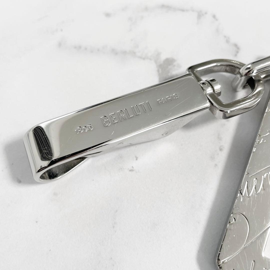 【希少】Berluti　ベルルッティ　Bロゴ　バッグチャーム　キーホルダー