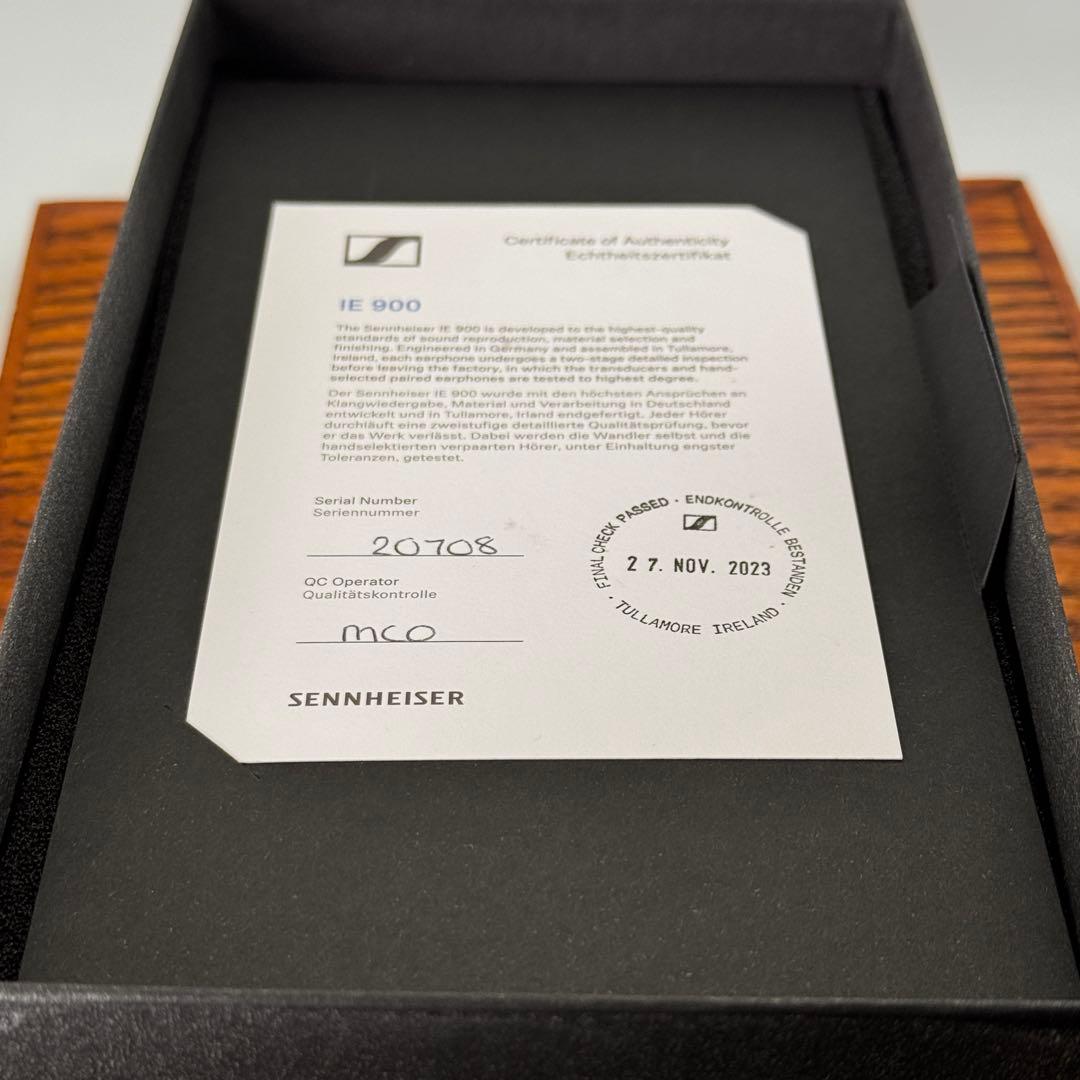 Sennheiser IE900 ゼンハイザー【付属品完備*正規品】