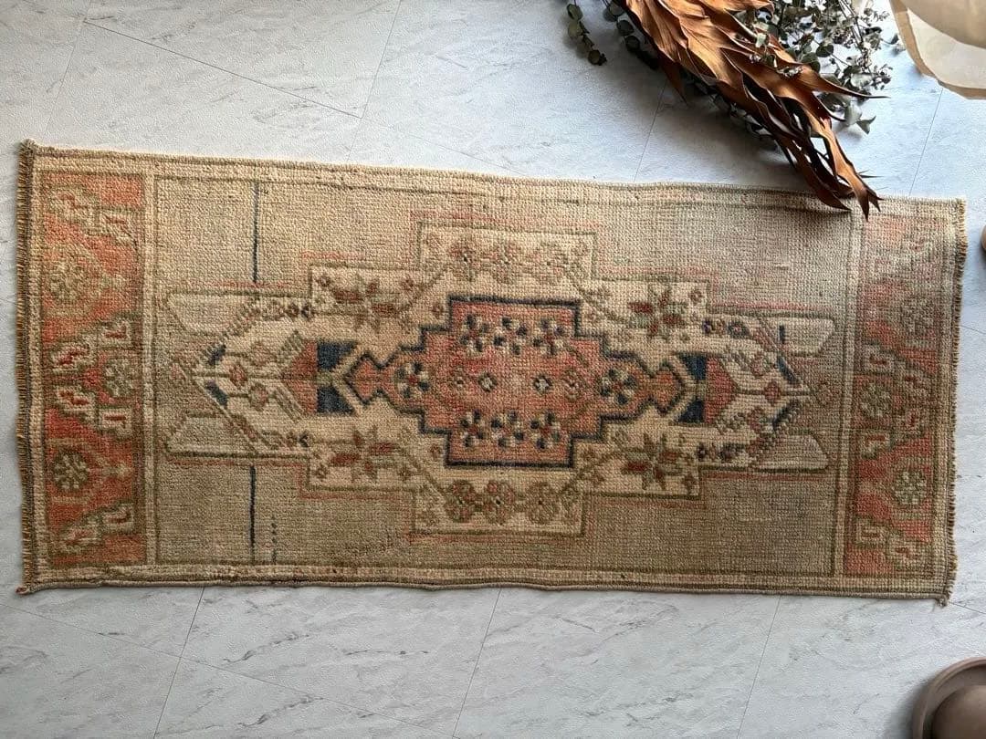 No.4 トルコヴィンテージラグ　102cm×45cm