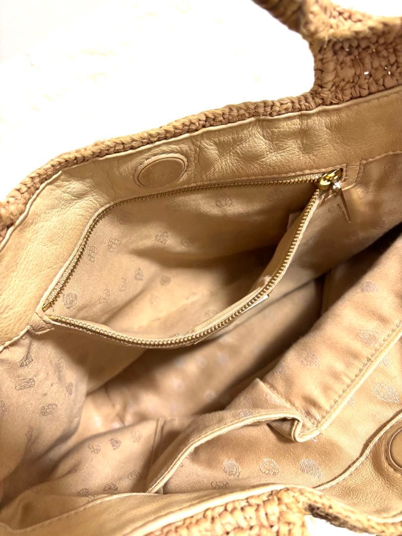 ⭐︎ヘレンカミンスキー⭐︎ ラフィア カゴバッグ チャーム付 かごバッグ