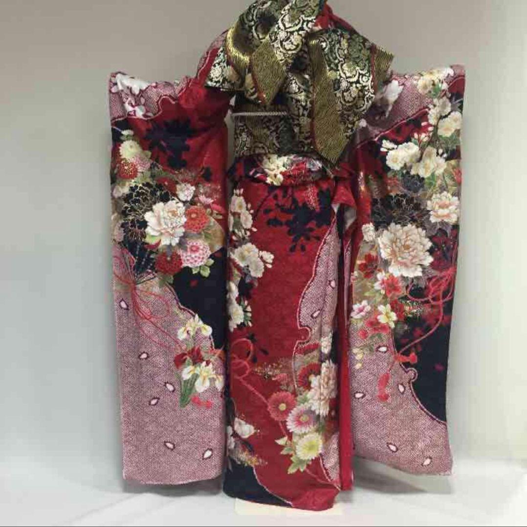 成人式 着物 金彩友禅
