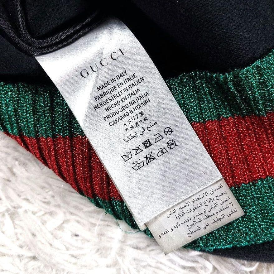 GUCCI ボンディング シェリーライン ビッグロゴ スウェット トレーナー 黒