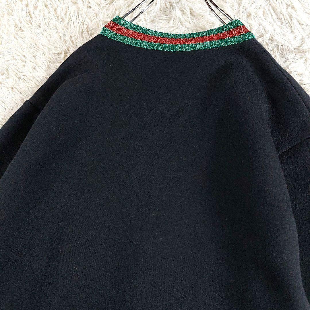 GUCCI ボンディング シェリーライン ビッグロゴ スウェット トレーナー 黒