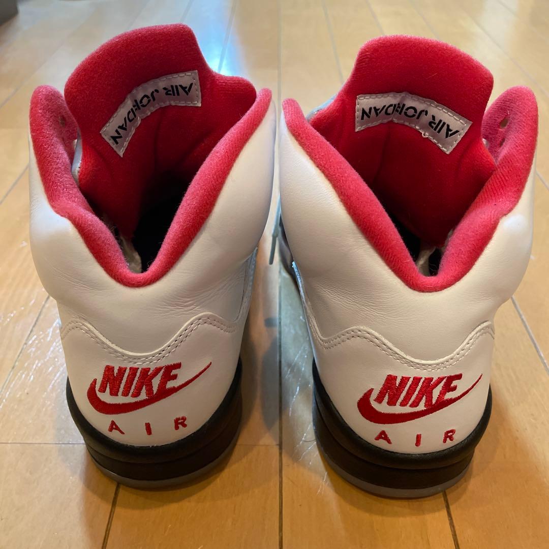 【美品】Nike Air Jordan 5 Retro \"Fire Red\"