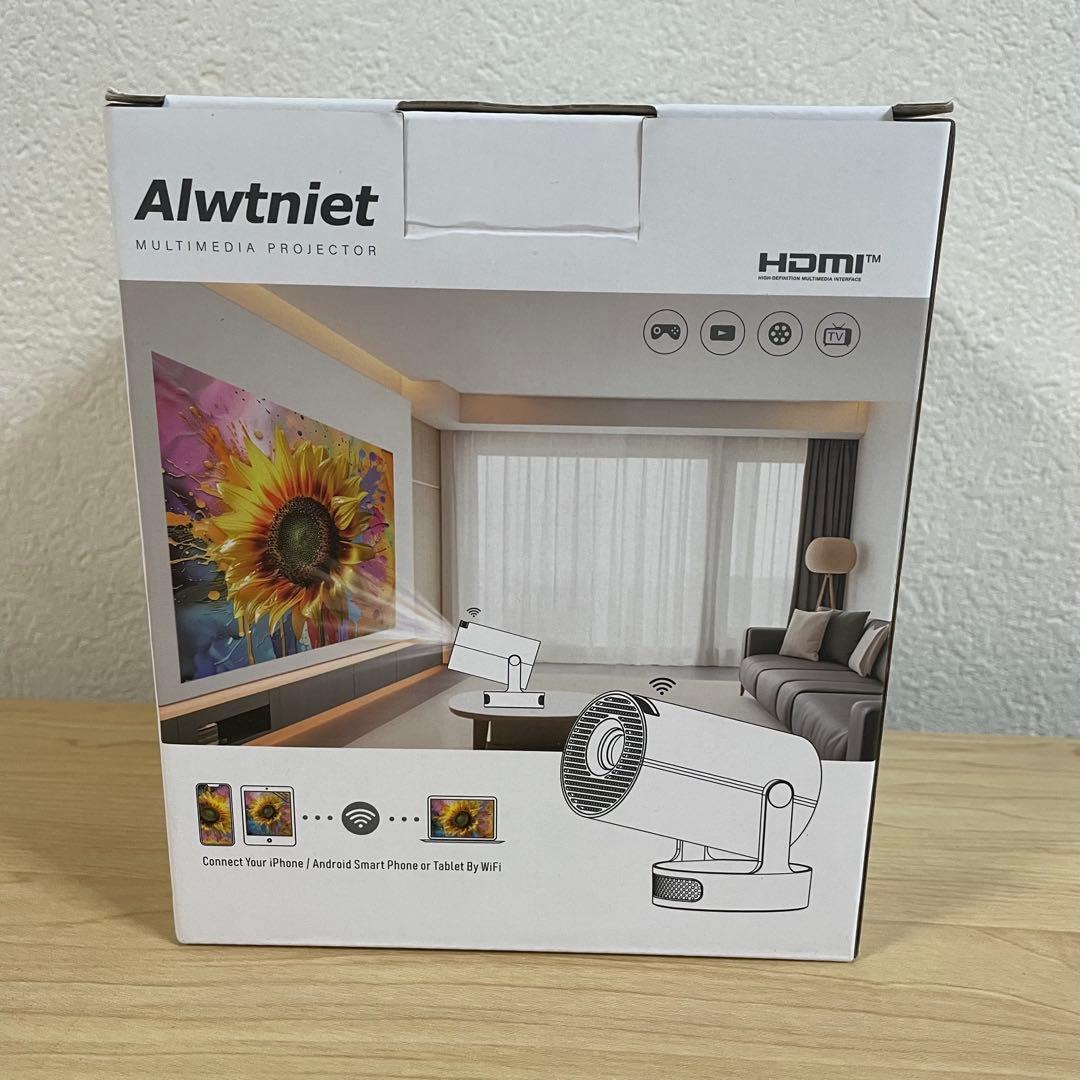 Android14搭載✨️4K対応 小型プロジェクター 18000LM 天井投影可